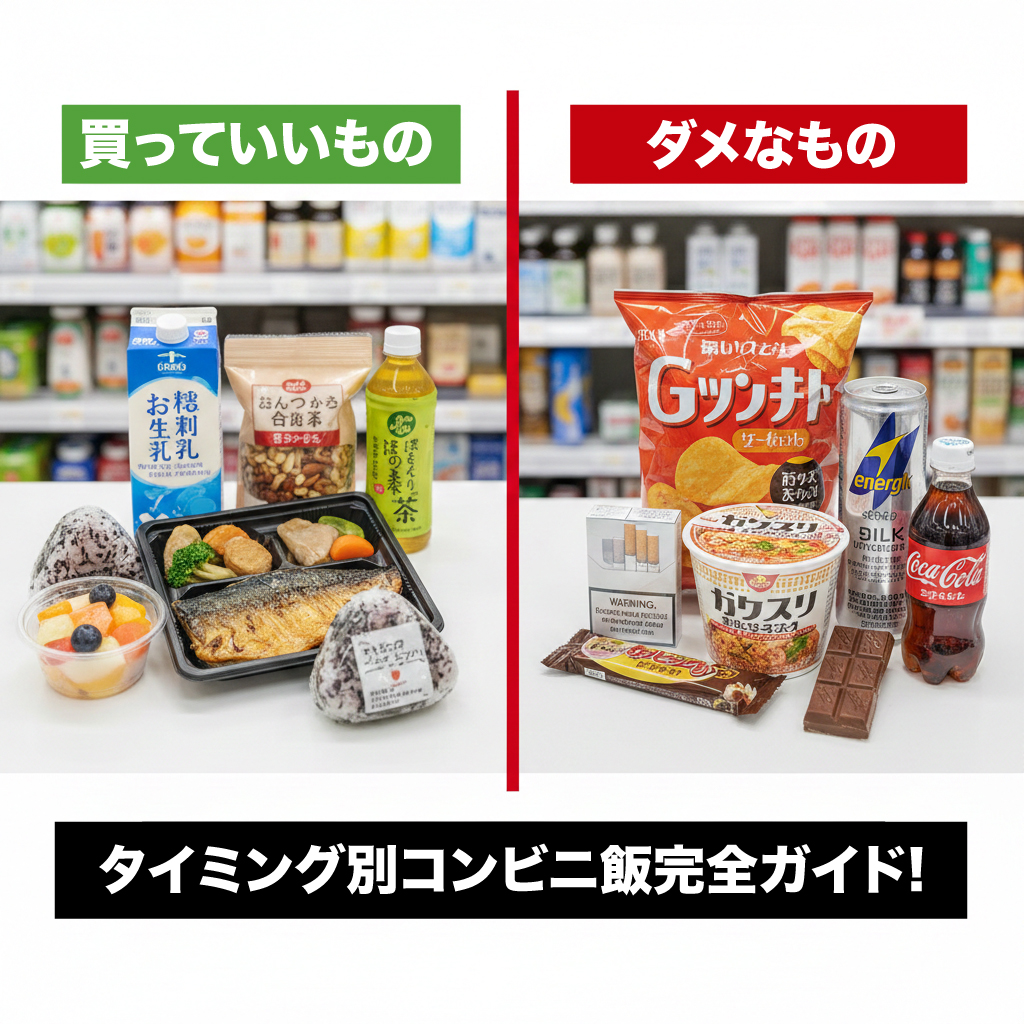 つくばのジムKick&Coreが解説するコンビニで買って良いものと悪いもの