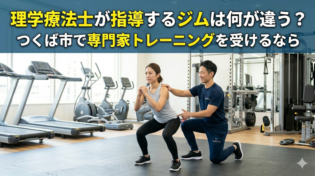 理学療法士が指導するジムは何が違う？つくば市で専門家トレーニングを受けるなら