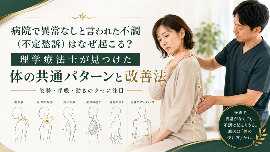 つくばKick&Coreで不定愁訴を改善する理学療法士の運動指導風景