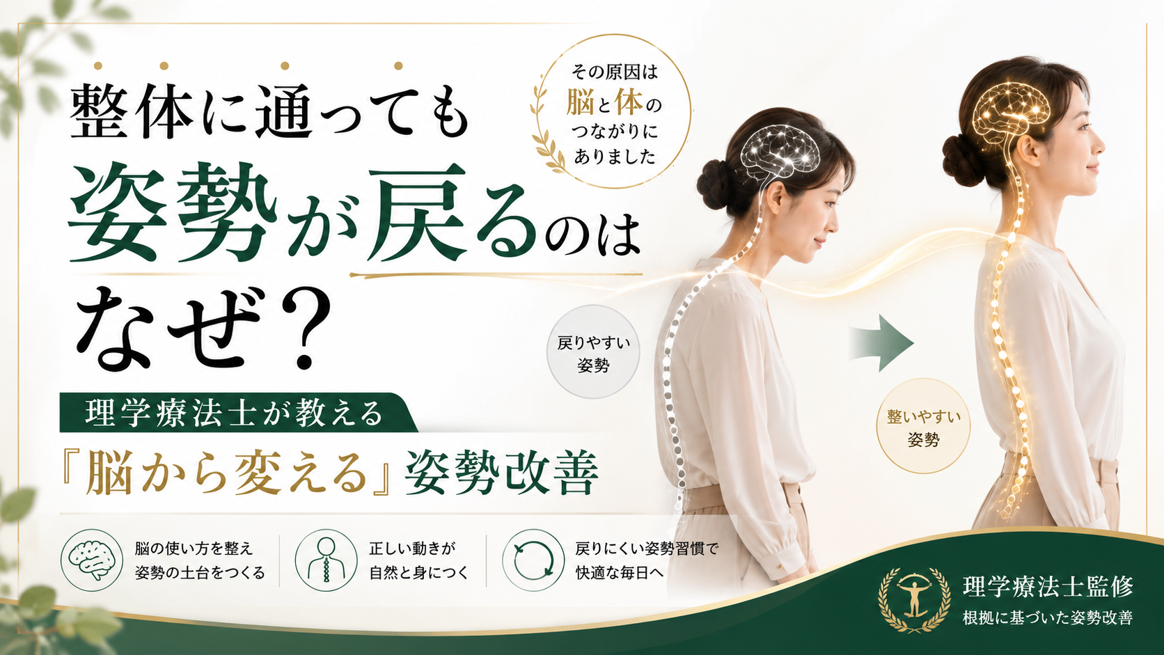 つくばKick&Coreの理学療法士が教える脳から変える姿勢改善